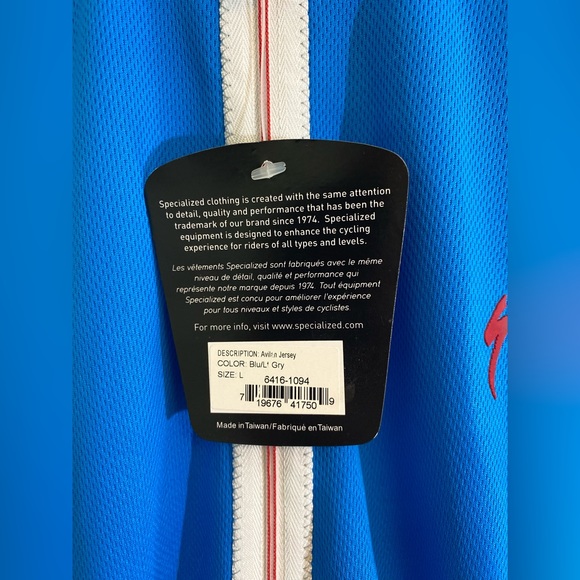 Specialized Avalon jersey blue light gray large - Picture 2 of 4